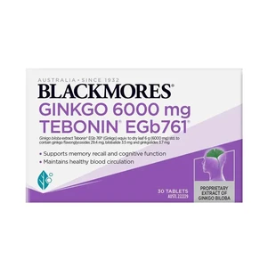 (PRE ORDER) Blackmores Ginkgo 6000mg 30 Tablets shelf life 2yrs